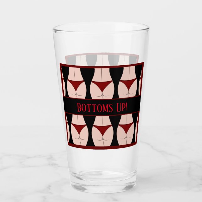 Personlig Bottoms Up Svärmalajbanj Glaskopp (Framsida)