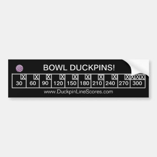 Personlig Bowl Duckpins Bumper Sticker Bildekal