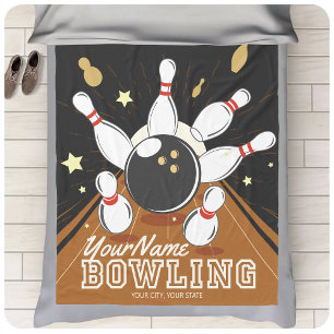 Personlig Bowlareare Strejka Bowling Lanes Boll St Fleecefilt