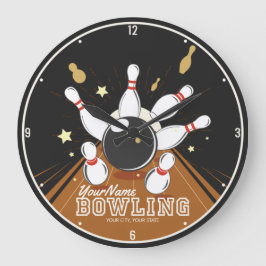 Personlig Bowlareare Strejka Bowling Lanes Boll St Stor Klocka
