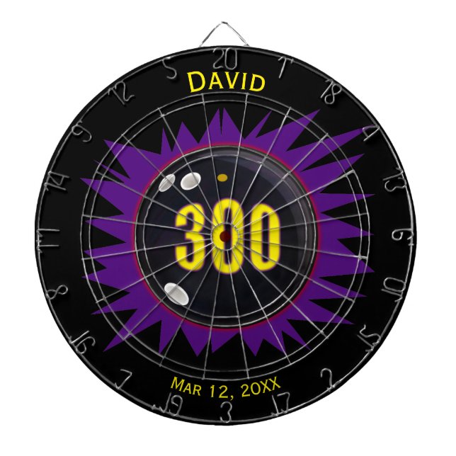 Personlig Bowling 300 Perfekt Game Dart Board Darttavla (Framsidan)