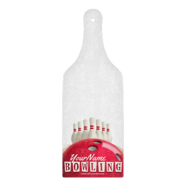Personlig Bowling Ball Lanes Stift Retro League (Framsidan)