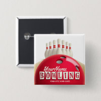Personlig Bowling Ball Lanes Stift Retro League