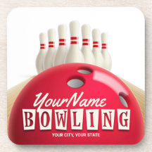Personlig Bowling Ball Lanes Stift Retro League