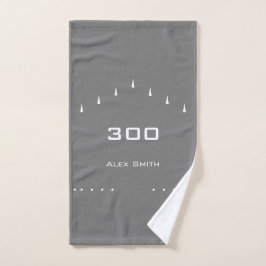 Personlig Bowling Ball Towel | GRÅTT