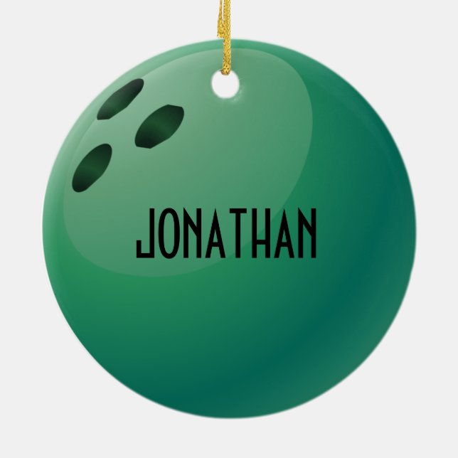 Personlig Bowling Ornament (Baksidan)