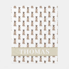 Personlig Boxer (Fawn Maskerad)  Fleecefilt