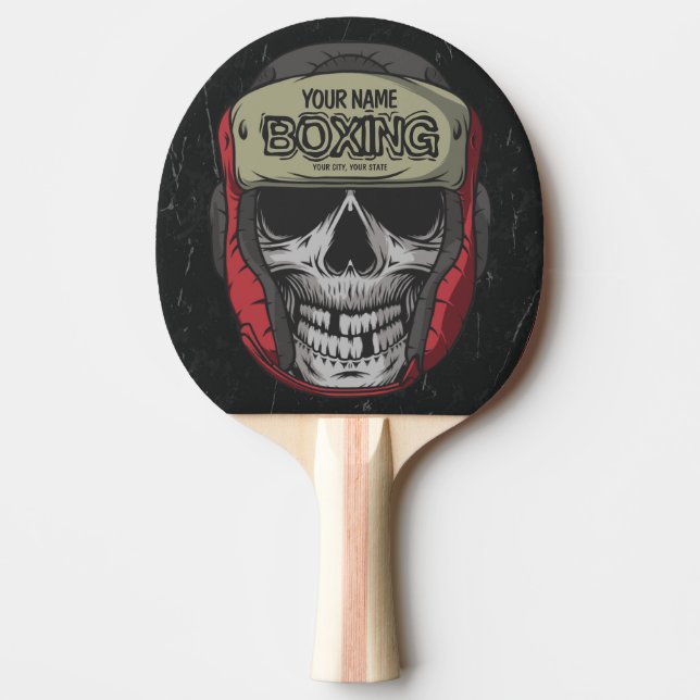 Personlig Boxer Fight Klubb Skeleton Boxing Gym  Pingisracket (Framsidan)