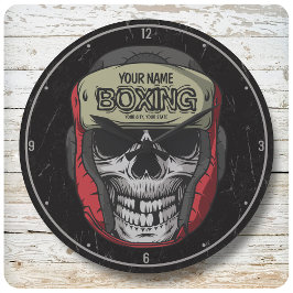 Personlig Boxer Fight Klubb Skeleton Boxing Gym Stor Klocka