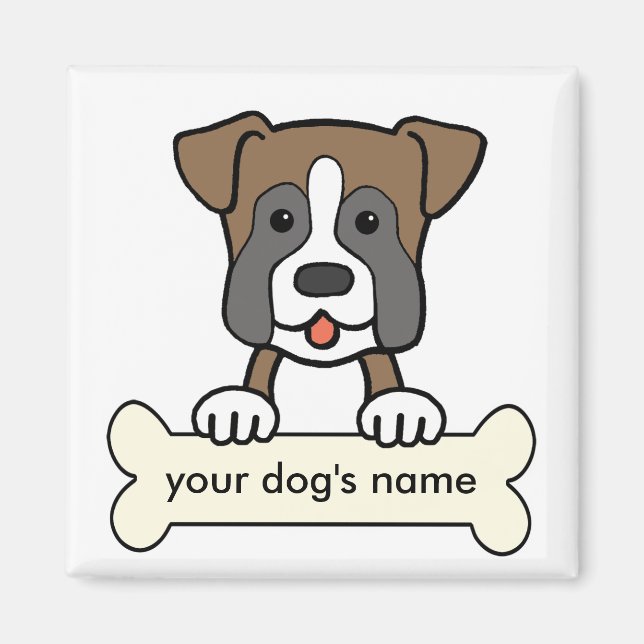 Personlig Boxer Magnet (Framsidan)