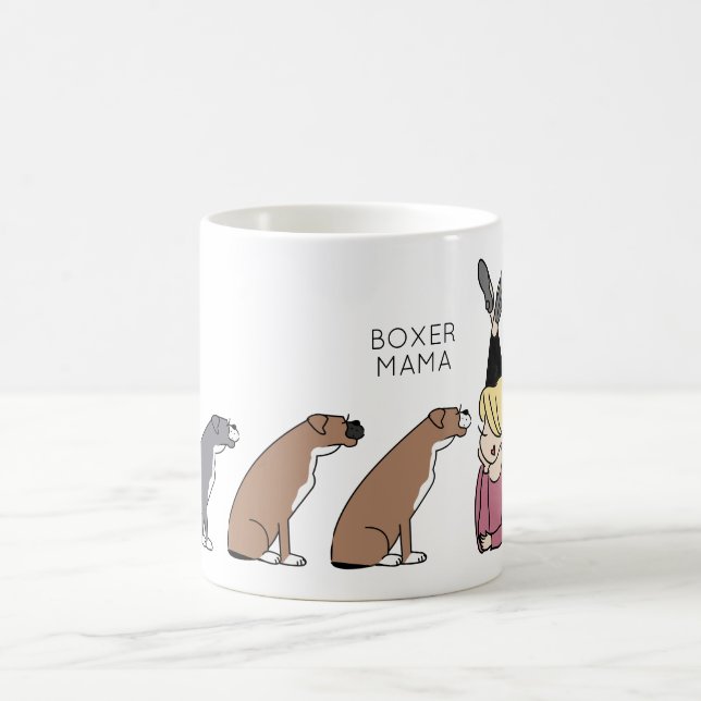 Personlig Boxer-Mamma-kaffe Mugg (Center)