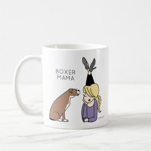 Personlig Boxer-Mamma-kaffe Mugg