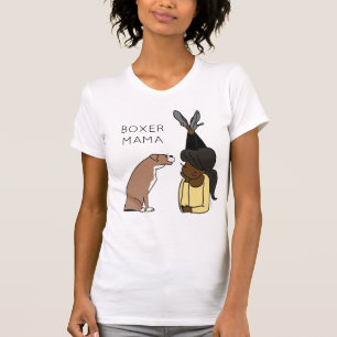 Personlig Boxer Mamma T-Shirt