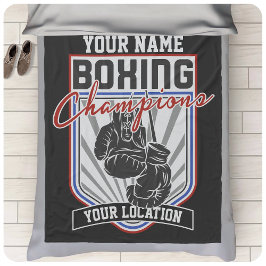 Personlig Boxing Champions Boxer Fitness Gym Fleecefilt