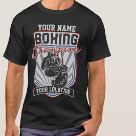 Personlig Boxing Champions Boxer Fitness Gym T Shirt