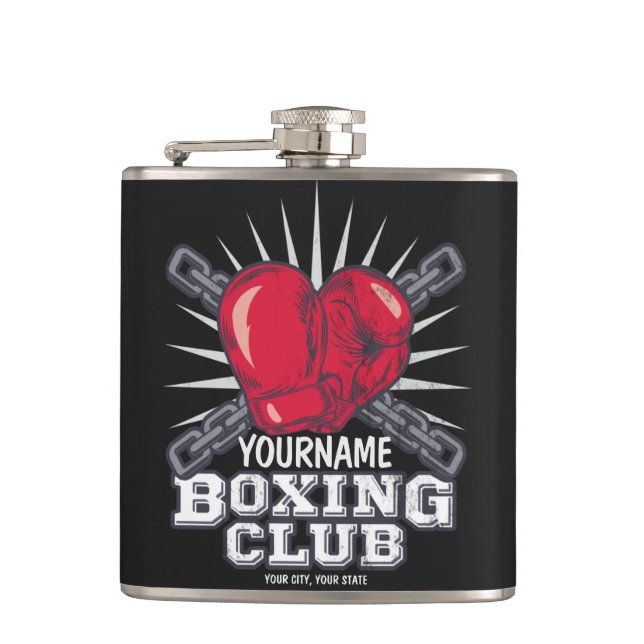 Personlig Boxing-handskar Fighter Champion Boxer Fickplunta (Framsidan)