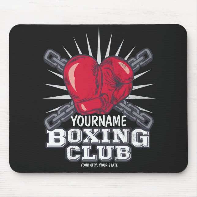 Personlig Boxing-handskar Fighter Champion Boxer Musmatta (Framsidan)