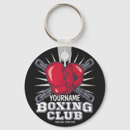 Personlig Boxing-handskar Fighter Champion Boxer Nyckelring
