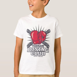 Personlig Boxing-handskar Fighter Champion Boxer T Shirt