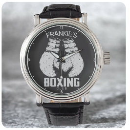 Personlig Boxing Klubb Boxer Gym Fighter Handskar Armbandsur