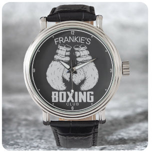 Personlig Boxing Klubb Boxer Gym Fighter Handskar Armbandsur