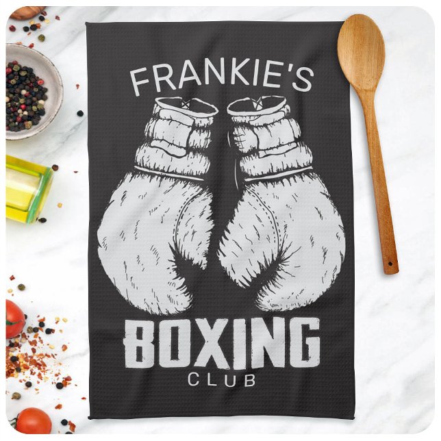 Personlig Boxing Klubb Boxer Gym Fighter Handskar Kökshandduk (Skapare uppladdad)