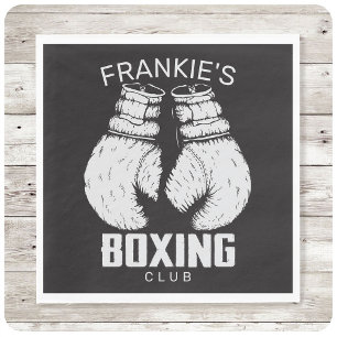 Personlig Boxing Klubb Boxer Gym Fighter Handskar Pappersservett