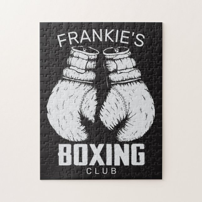 Personlig Boxing Klubb Boxer Gym Fighter Handskar Pussel (Vertikal)