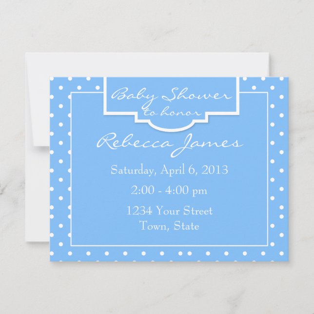 Personlig Boy Baby Shower Inbjudningar (Framsida)