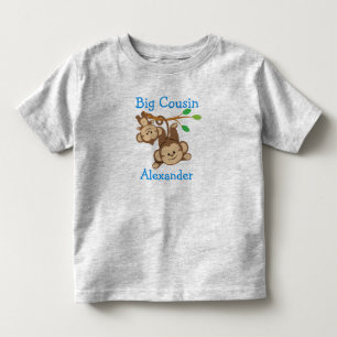 Personlig Boy Monkey Big Cousin Tee Shirt