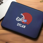 Personlig Boys i fotboll Laptop Fodral<br><div class="desc">Fotboll Helmet Personlig sporttemat design.</div>
