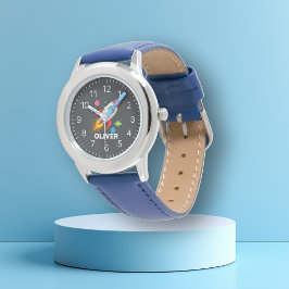 Personlig Boys Rocket Space Watch Armbandsur