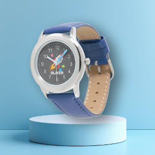 Personlig Boys Rocket Space Watch Armbandsur