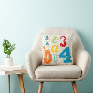 Personlig Boy's Room Crossed Arrow ABC 1234 Kudde
