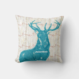 Personlig Boy's Room Crossed Arrow Hjort Kudde