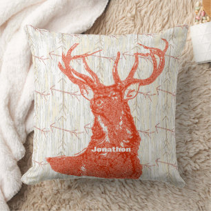 Personlig Boy's Room Crossed Arrow Hjort Kudde