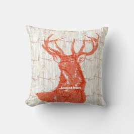 Personlig Boy's Room Crossed Arrow Hjort Kudde