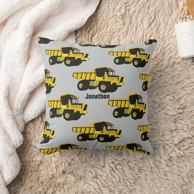 Personlig Boy's Room GULT Lastbil Kudde (Filt)