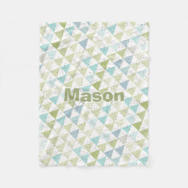 Personlig Boy's Room Modern Teepee Mönster Fleecefilt