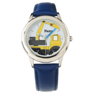 Personlig Boys Watch DIGGER LASTBIL add namn Armbandsur