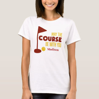 Personlig, bra Golf-kurser med dig T Shirt