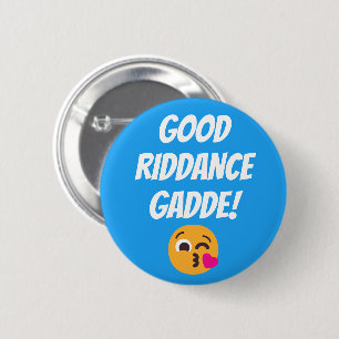 Personlig Bra Riddance Gadde Kissy Ansikte Emoji Knapp