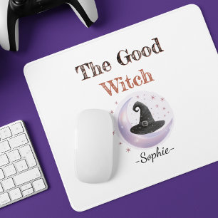 Personlig Bra Witch Halloween Mousepad Musmatta