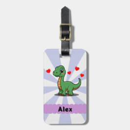 Personlig Brachiosaurus Dinosaurie Baggemärke Bagagebricka