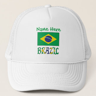 Personlig brasiliansk flagg-arv keps