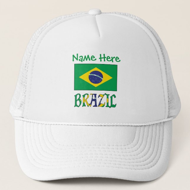 Personlig brasiliansk flagg-arv keps (Framsida)