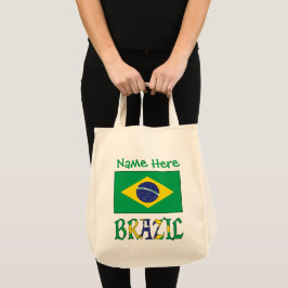 Personlig brasiliansk flagga arvsrelaterad tygkasse
