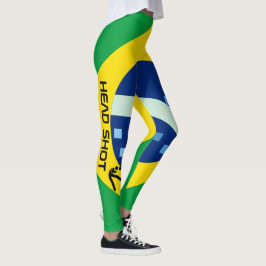 Personlig Brasilien Fotbollsfan Leggings