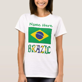 Personlig Brasiliensflagga Kvinnor T Shirt
