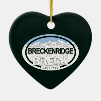 Personlig Breckenridge Colorado Rocky Mountain Julgransprydnad Keramik